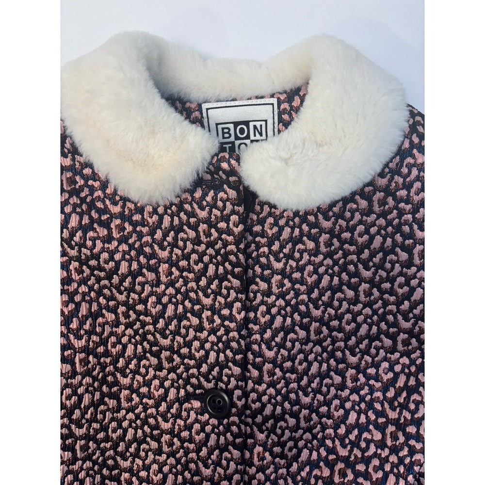Bonton Padded Coat with Faux Fur Collar - Picture 2 of 10